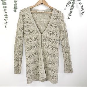 Lineamaglia Italy Crochet Lace Cardigan Boho Indie